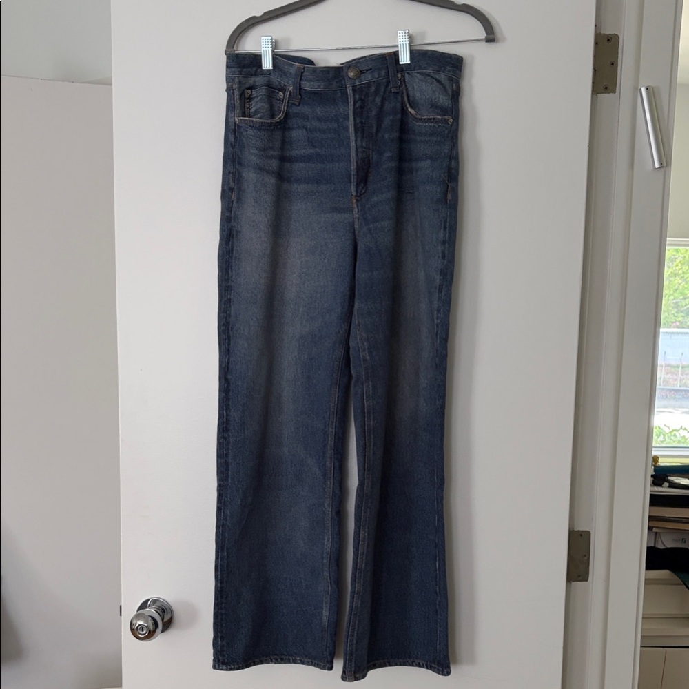 Women's Dark Denim Flare Jeans